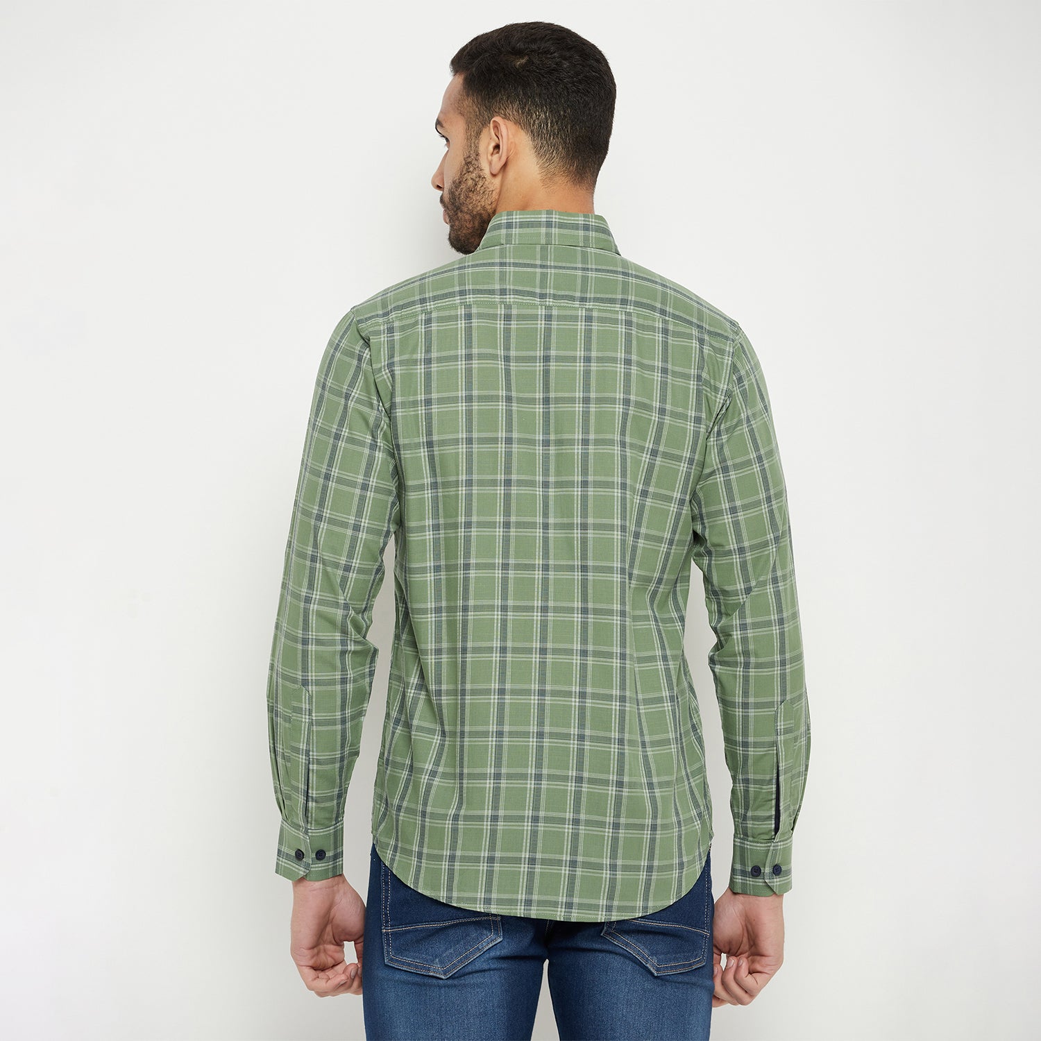 Duke Men Stardust Cotton Full Sleeve Shirt (SDO5KCK)