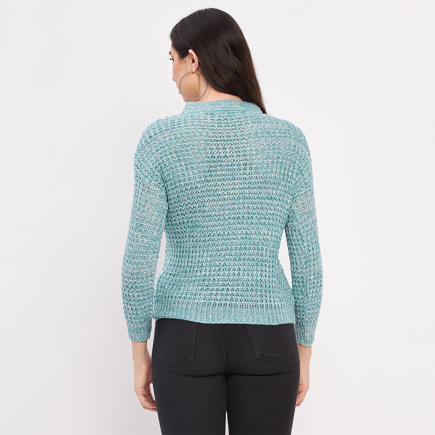 Duke Urban Women Full Sleeve Self Design Sweater (SDS1001)
