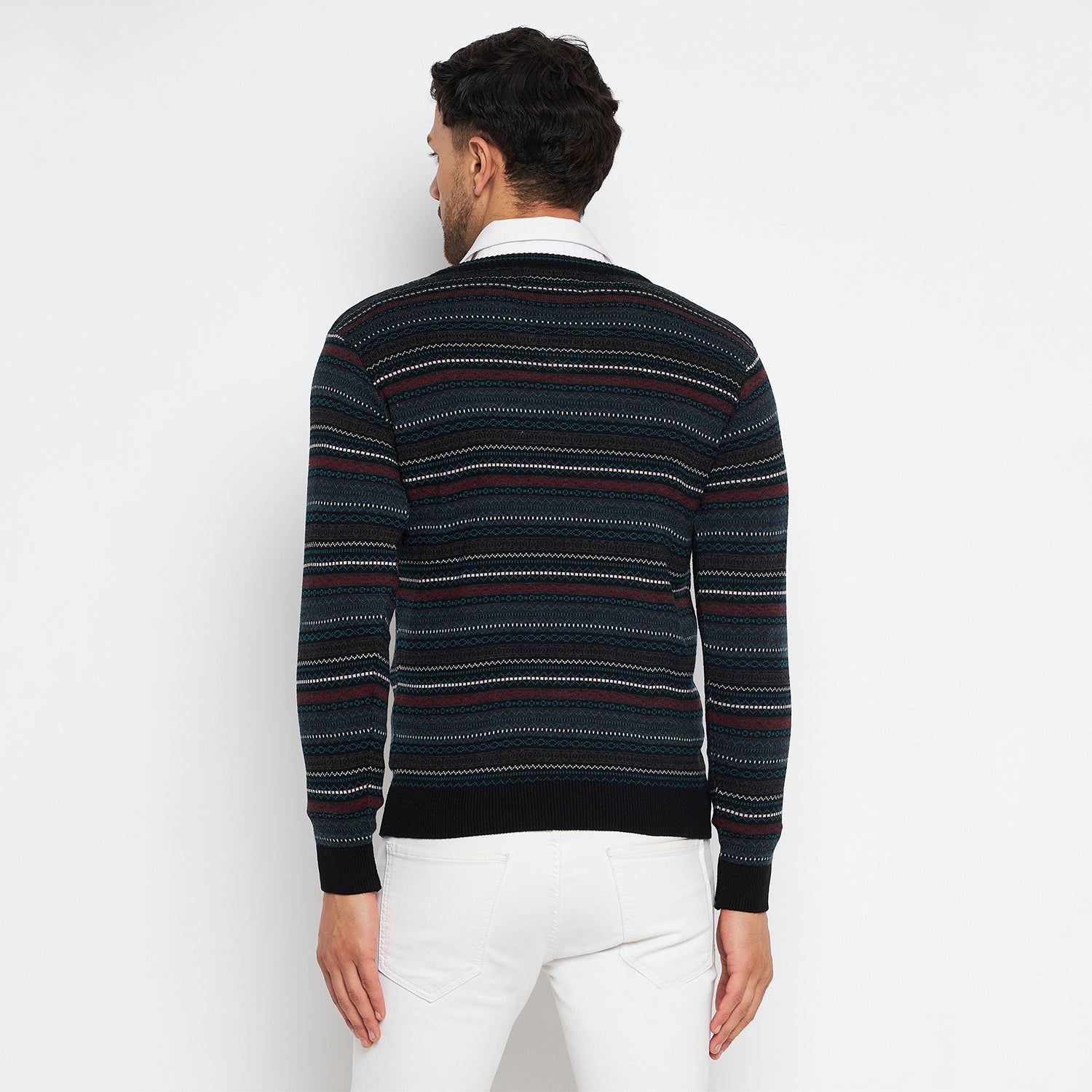 Duke Urban Men Full Sleeve V Neck Sweater (SDS2051)