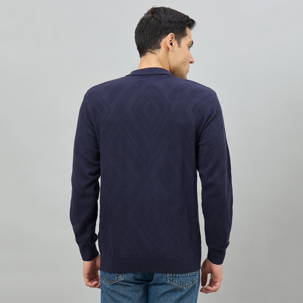 Duke Men Full Sleeve Collared Smart Fit Sweater (SDS2368)
