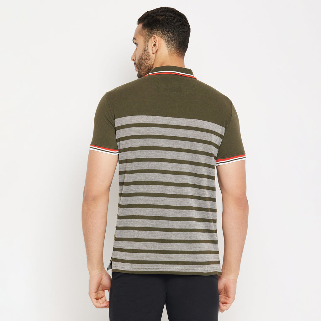 Duke Stardust Men Half Sleeve Polo Neck Cotton T-shirt (3994)