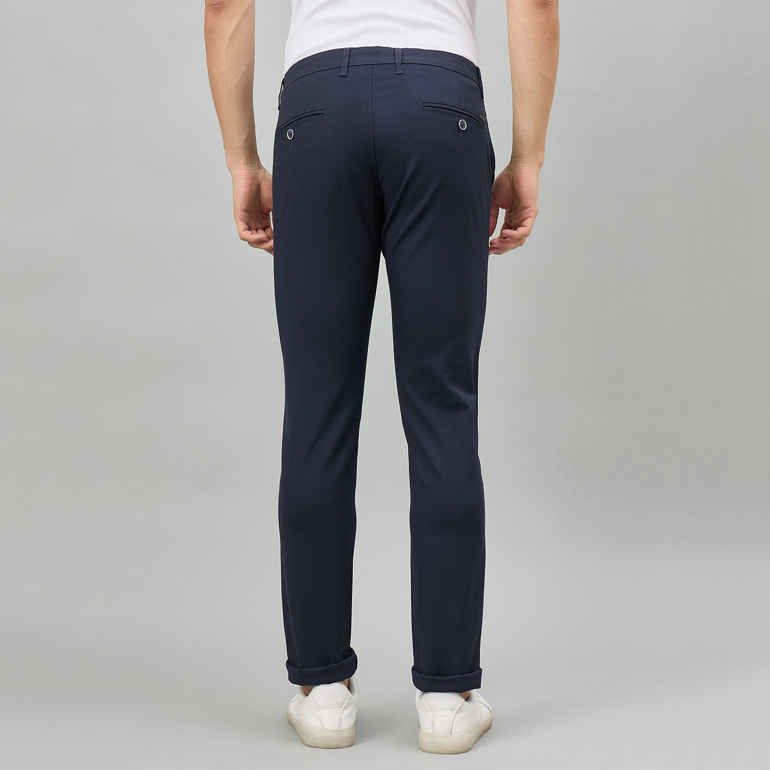 Duke Men Flatfront Narrow fit Casual Chinos Trouser (SDT4703)