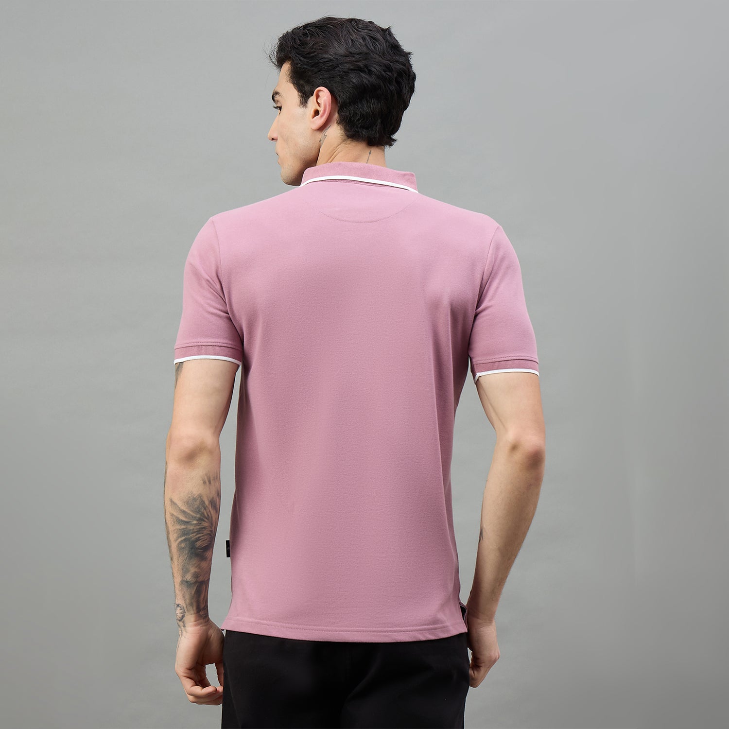 Duke Urban Men Printed Half Sleeve Polo Tshirt (LF7509)