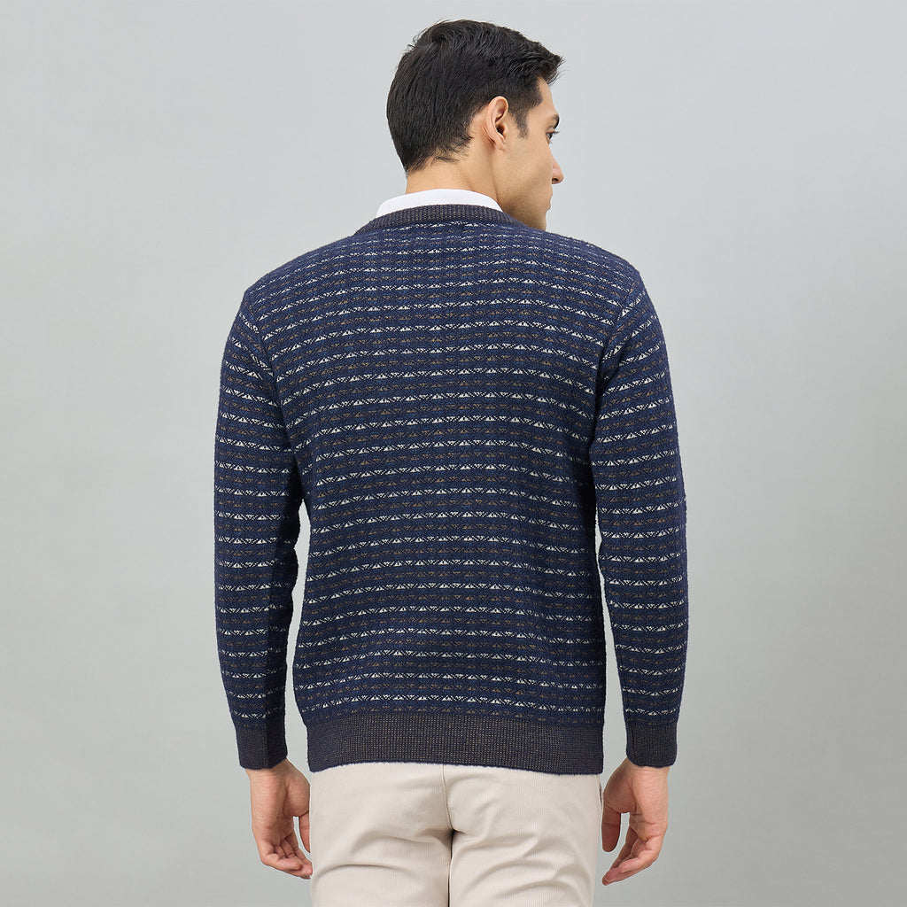 Duke Men Full Sleeve V Neck Regular Sweater (SDS2309)