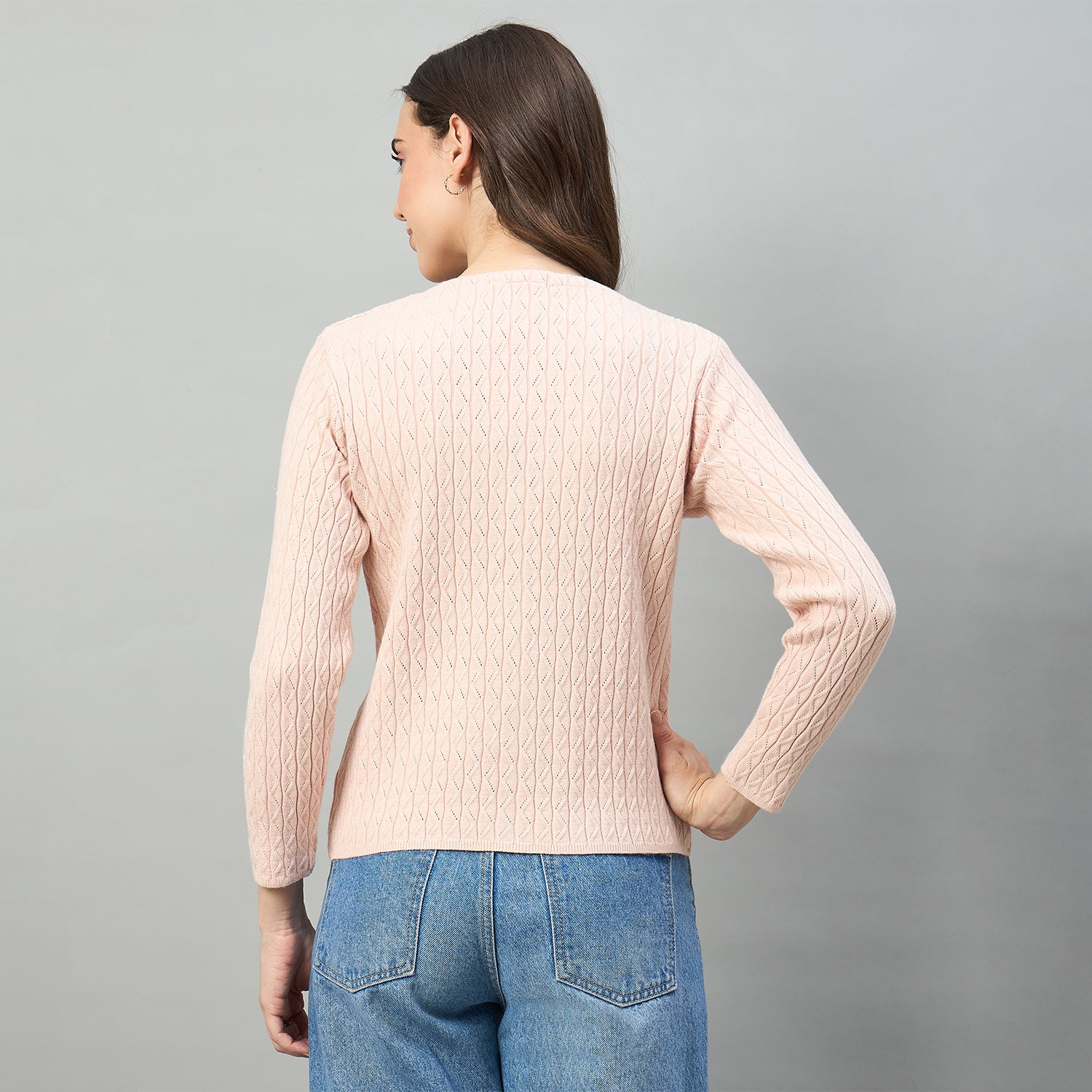 Duke Urban Women Round Neck Full Sleeve Sweater (SDS1524)