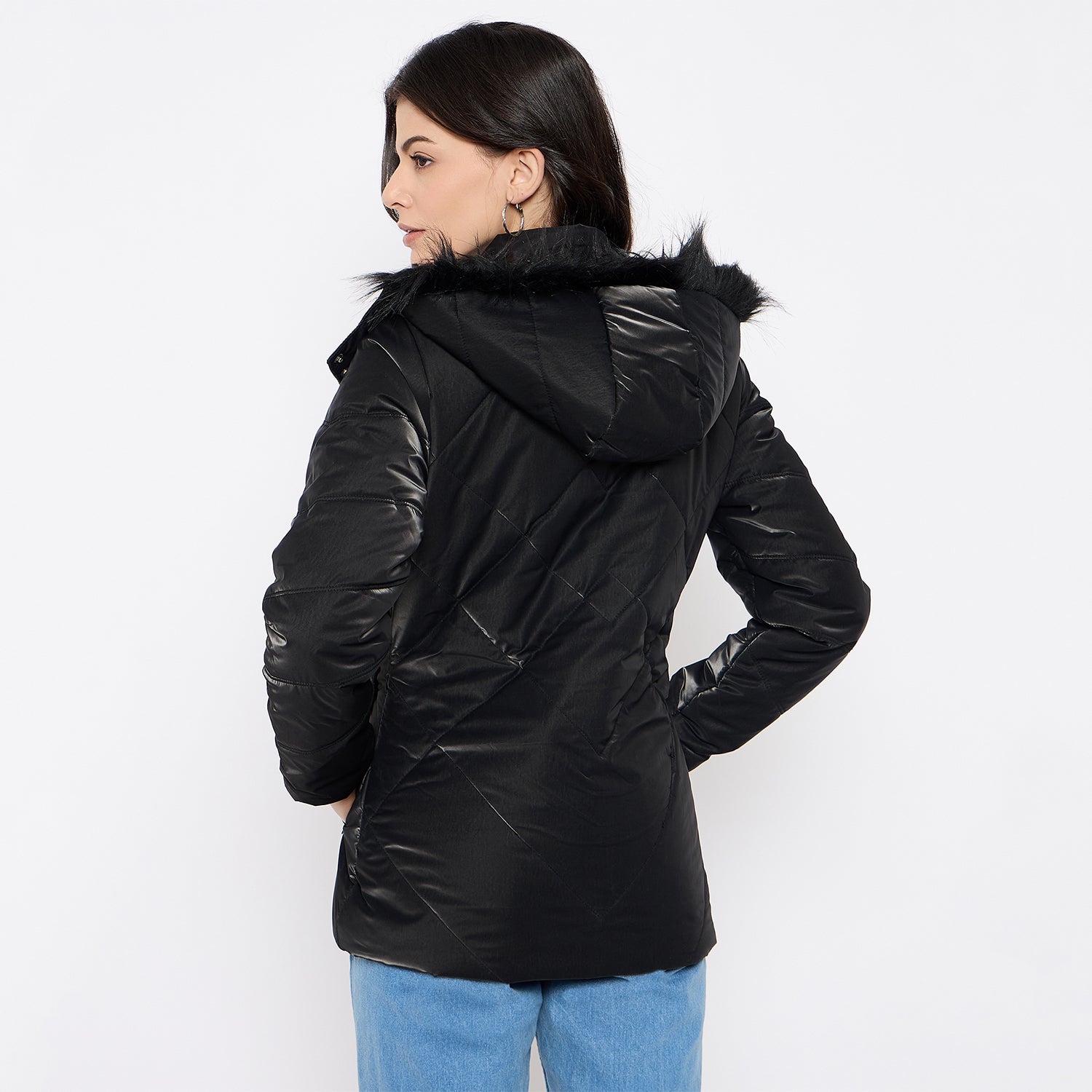 Duke Urban Women Full Sleeve Quilted Jacket (SDZ4147)