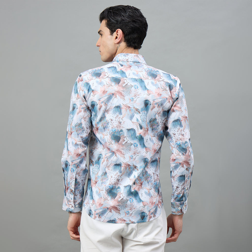 Duke Urban Men Floral Print Full Sleeve Regular Shirt (SDO9PRH)