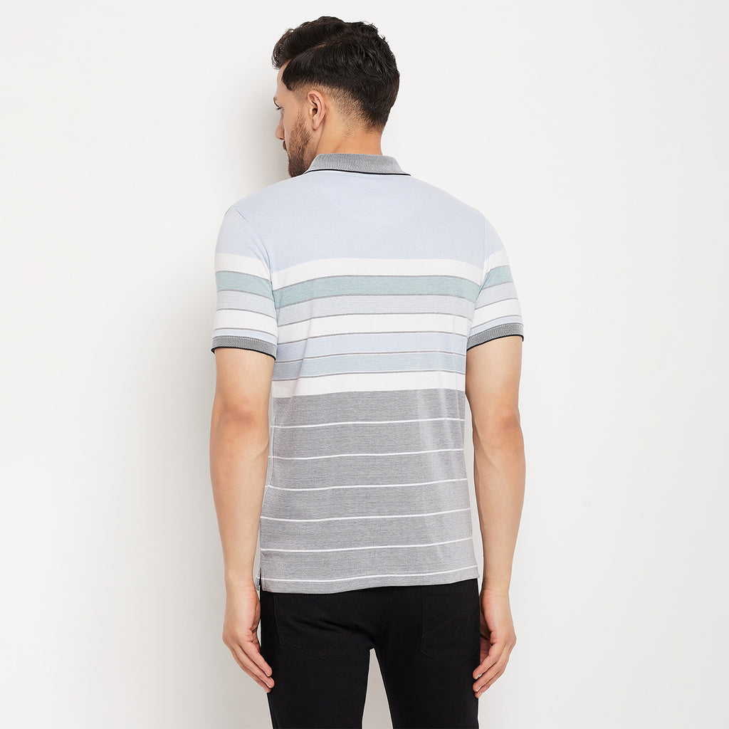 Duke Stardust Men Half Sleeve Polo Neck Cotton T-shirt (LF7017)