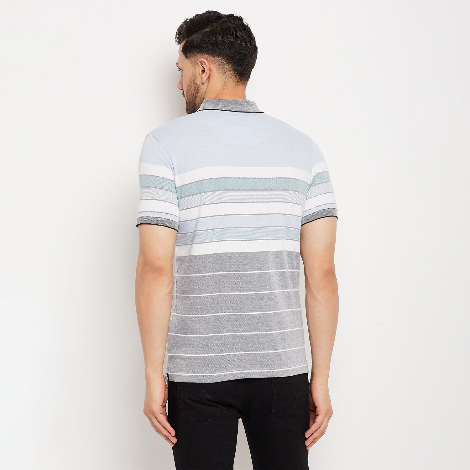 Duke Stardust Men Half Sleeve Polo Neck Cotton T-shirt (LF7017)