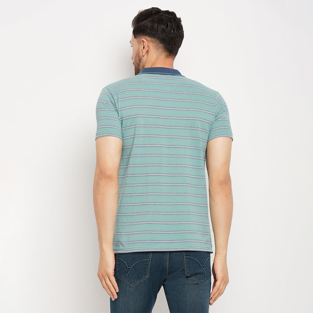 Duke Stardust Men Half Sleeve Polo Neck Cotton T-shirt (1112)