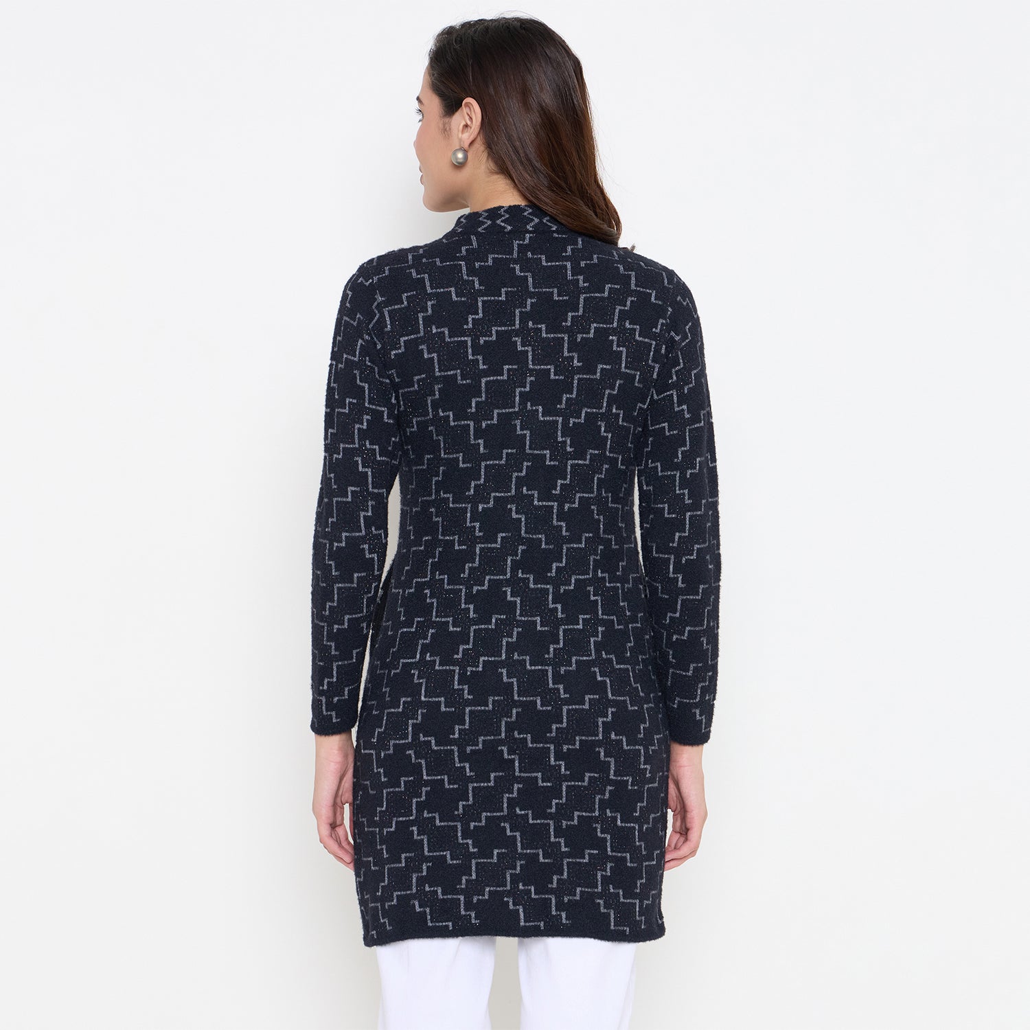 Duke Urban Women Full Sleeve Long Coat Type Sweater (SDS1312)
