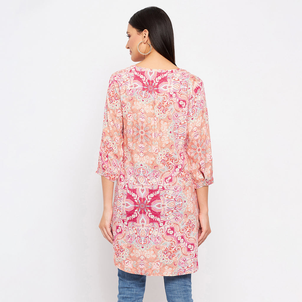 Duke Stardust Women 3/4 Sleeve Printed Tunic (SDX4115)