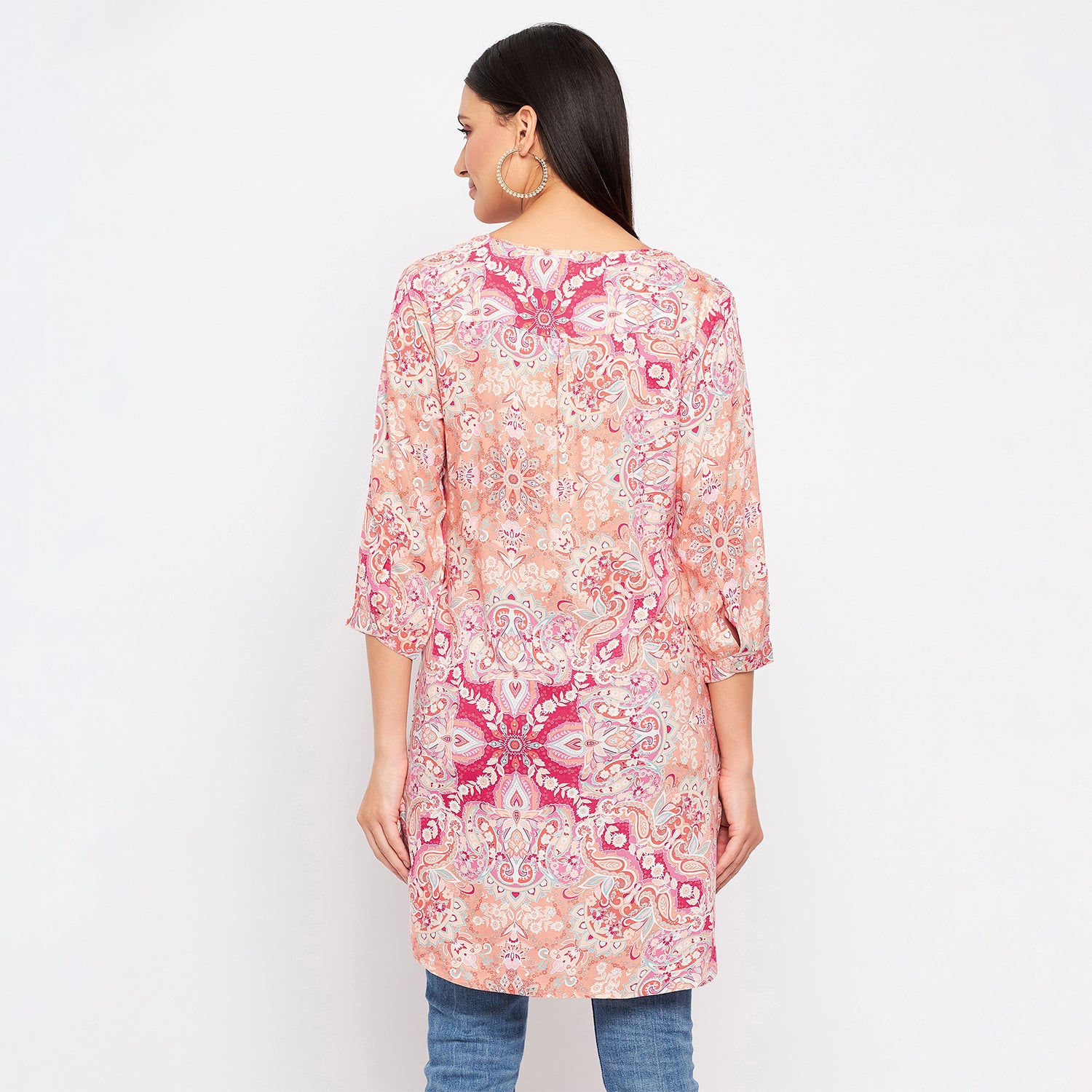Duke Stardust Women 3/4 Sleeve Printed Tunic (SDX4115)