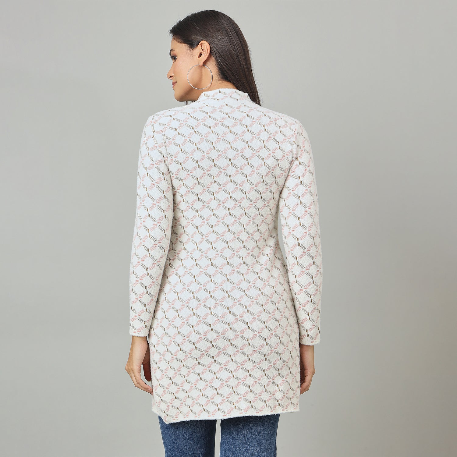 Duke Urban Women Long Coat Shortstyle Sweater (SDS1314)