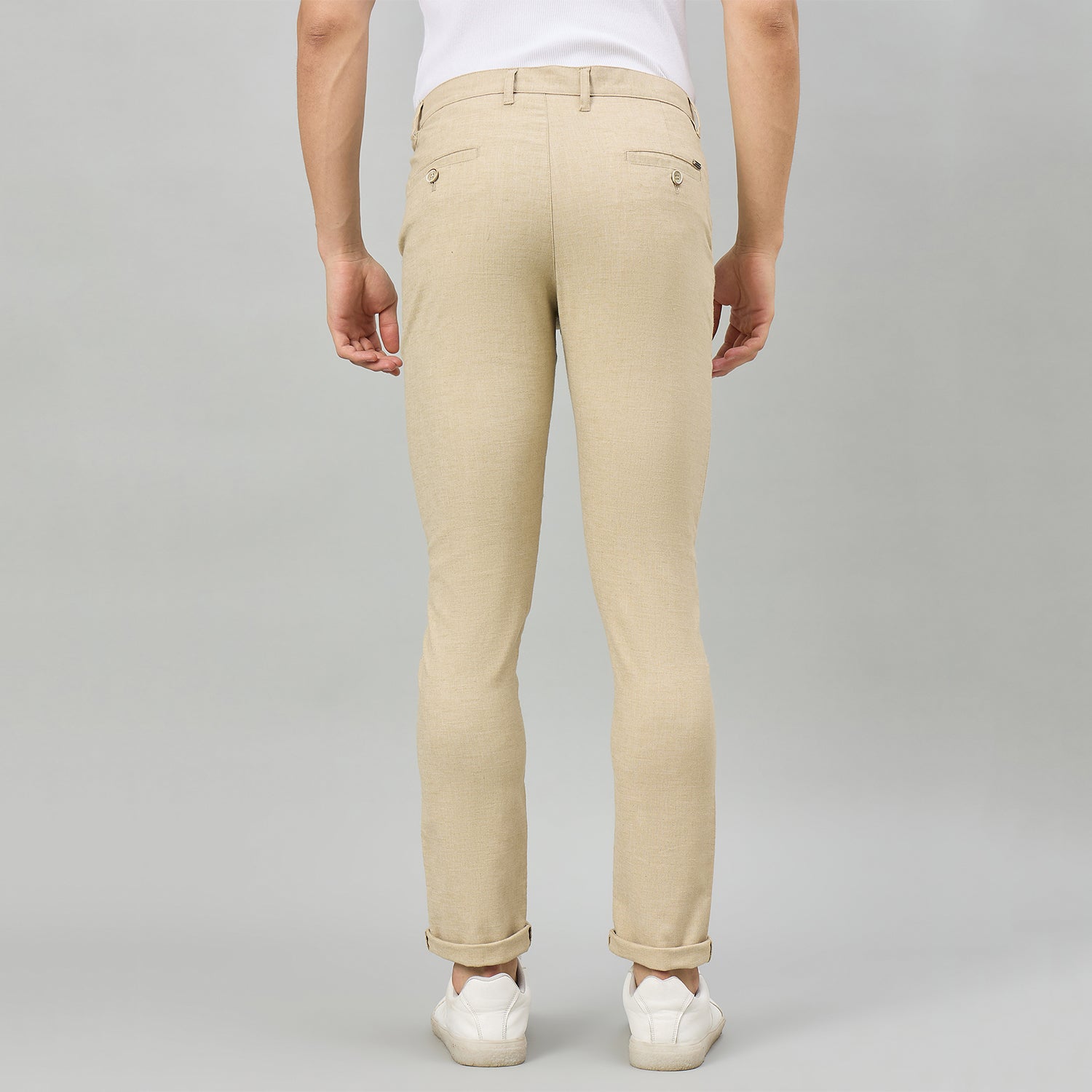 Duke Men Flatfront Narrow fit Casual Chinos Trouser (SDT4653)