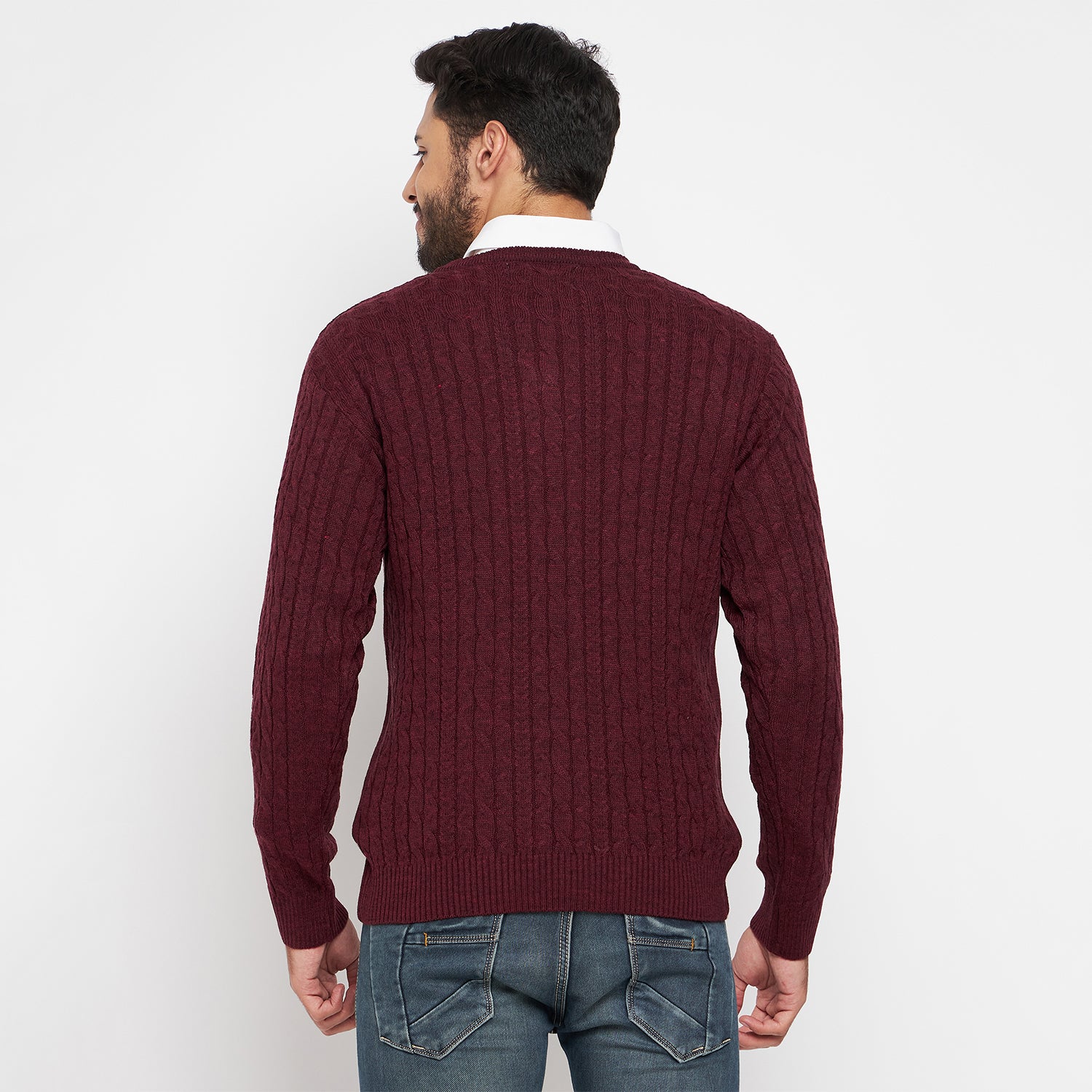 Duke Urban Men Full Sleeve V Neck Sweater (SDS2046)