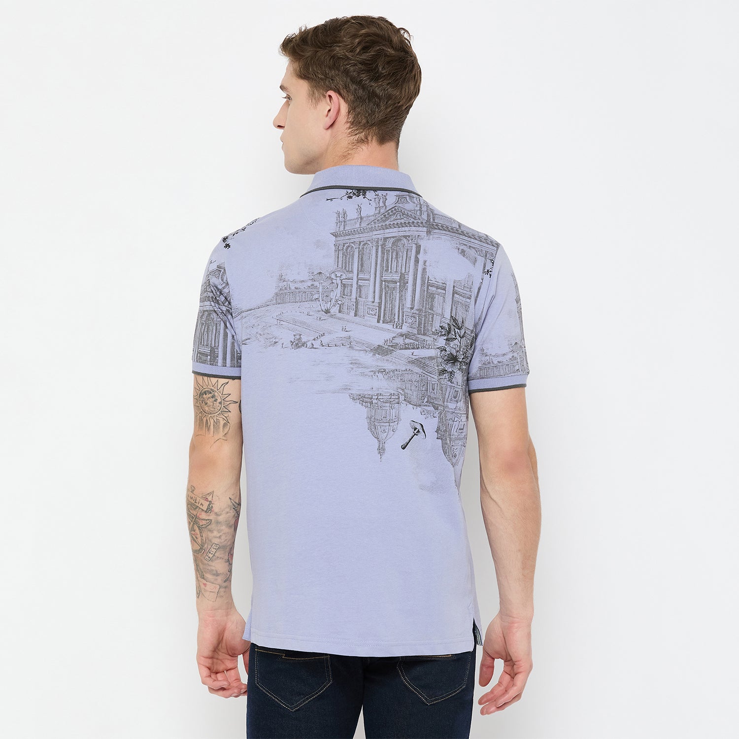 Duke Urban Men Half Sleeve Cotton Tshirt (LF5775)