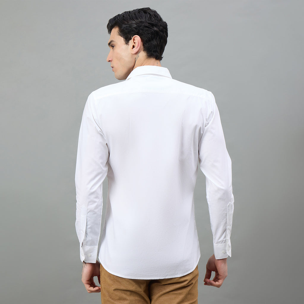Duke Urban Men Solid Pure Cotton Slim Fit Casual Full Sleeve Shirt (SDO8PLP)