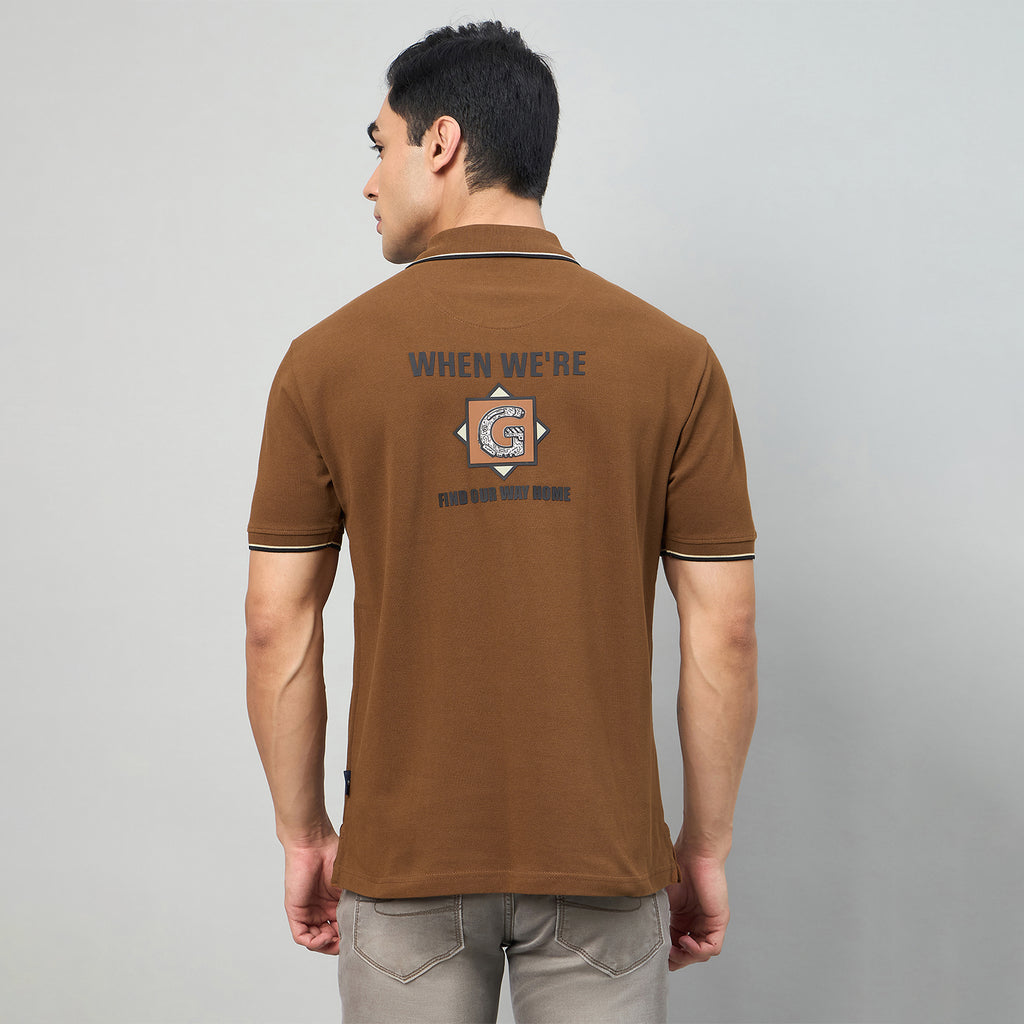 Duke Men Half Sleeve Cotton Regualr Fit Casual T-shirt (LF7910)
