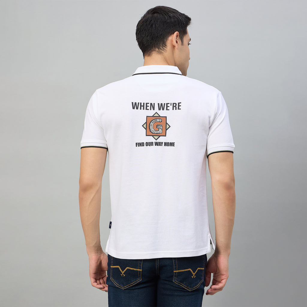 Duke Men Half Sleeve Cotton Regualr Fit Casual T-shirt (LF7910)