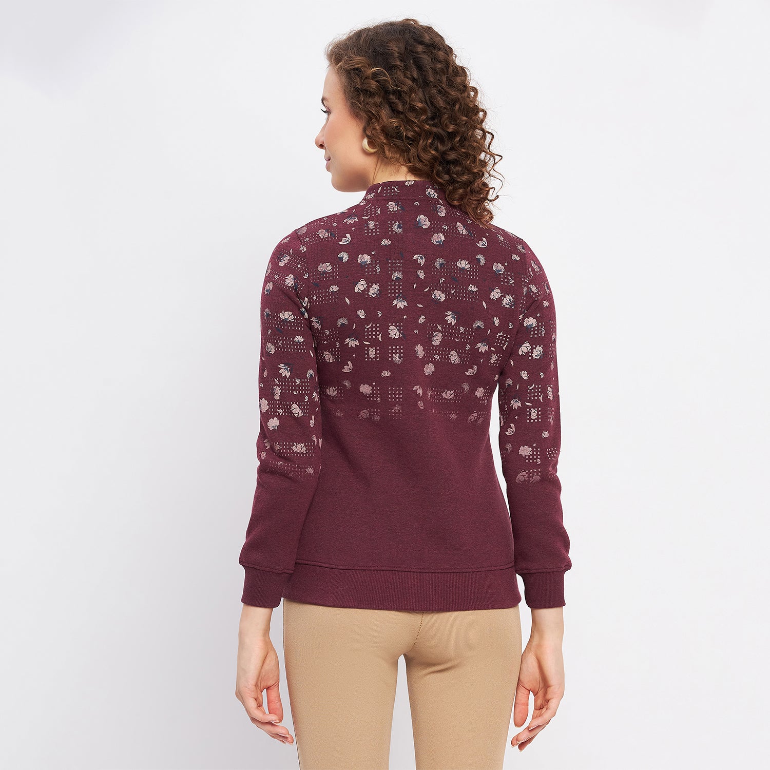 Duke Urban Women Round Neck Zipper Sweatshirt (LFX830)