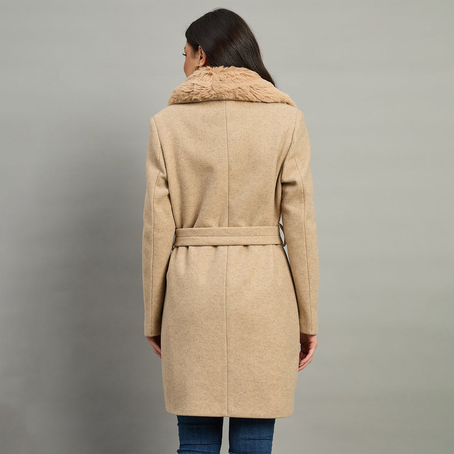 Duke Women Full Sleeve Collared Neck Coat (SDZ4174C)