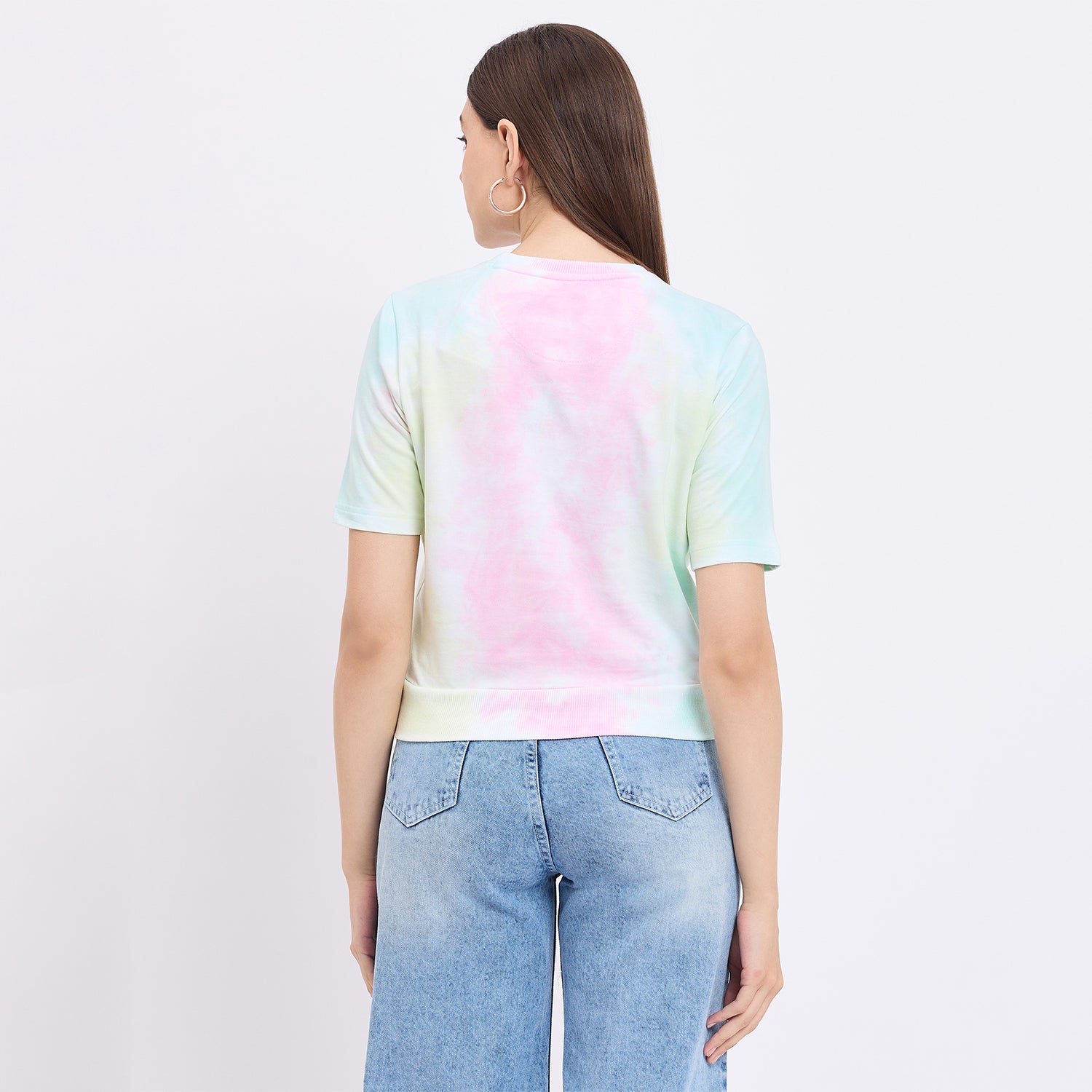 Duke Urban Women Half Sleeve Crop Top (LFX4203)