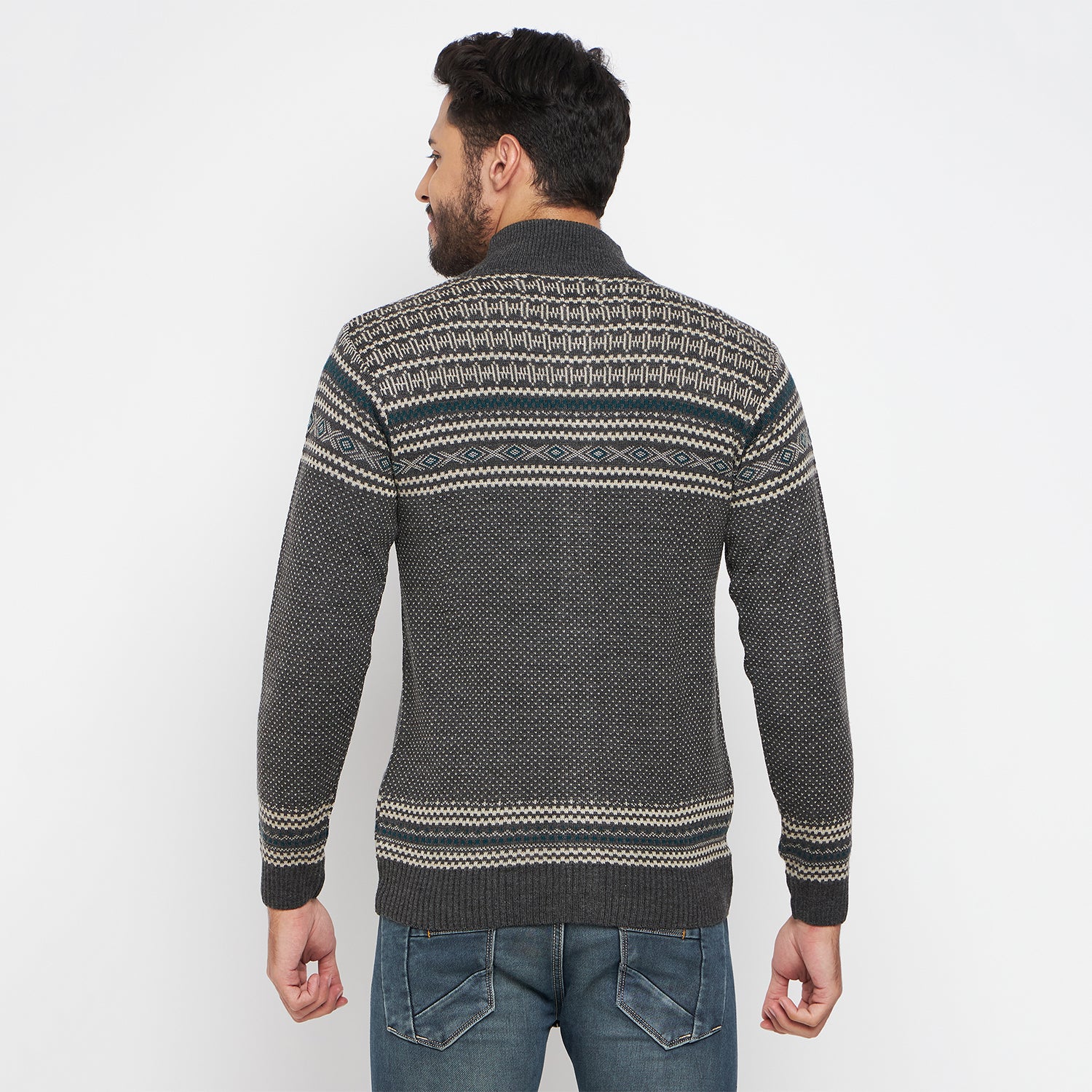Duke Urban Men Full Sleeve High Neck Pullover (SDS2082)