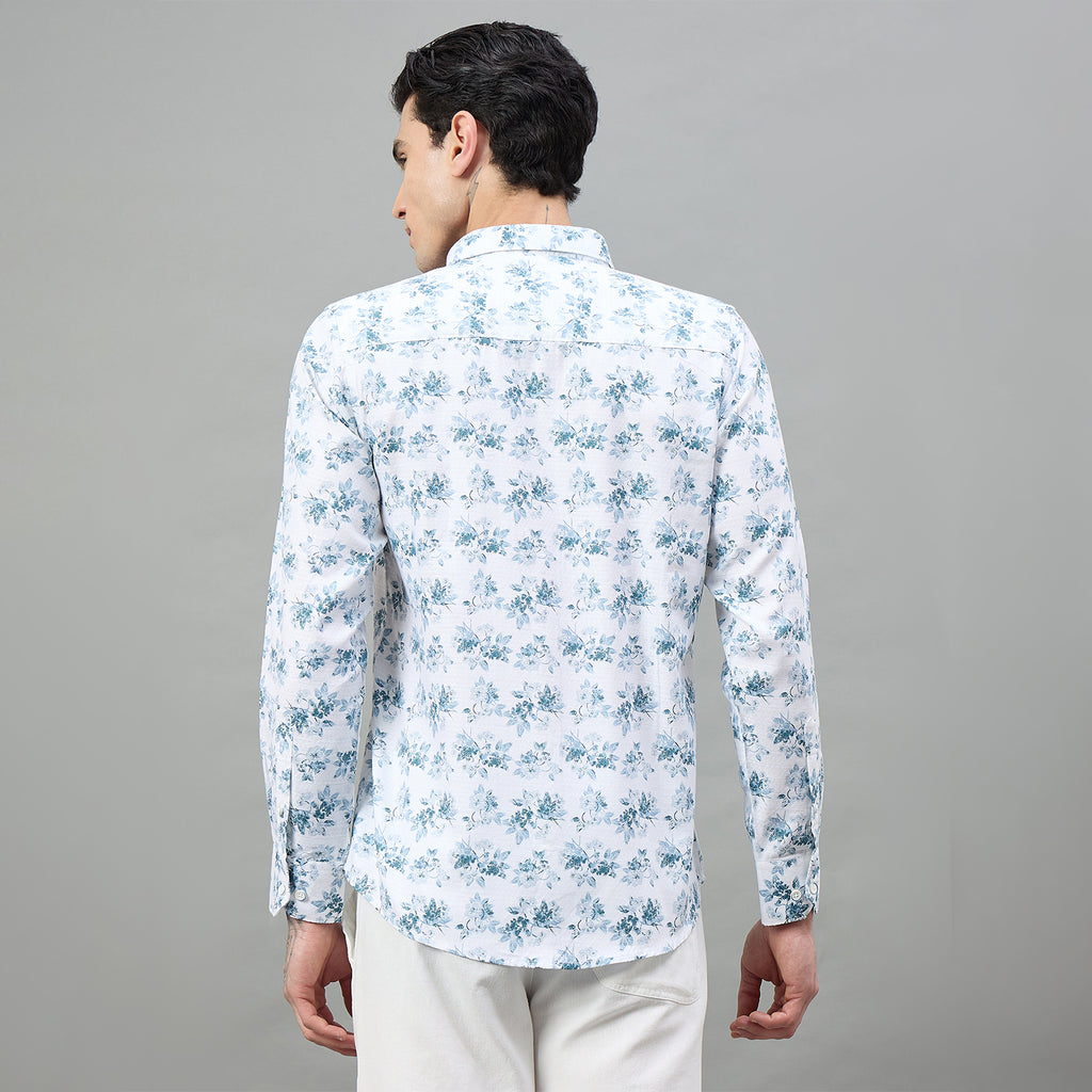 Duke Urban Men Floral Print Full Sleeve Slim Shirt (SDO7PRAI)