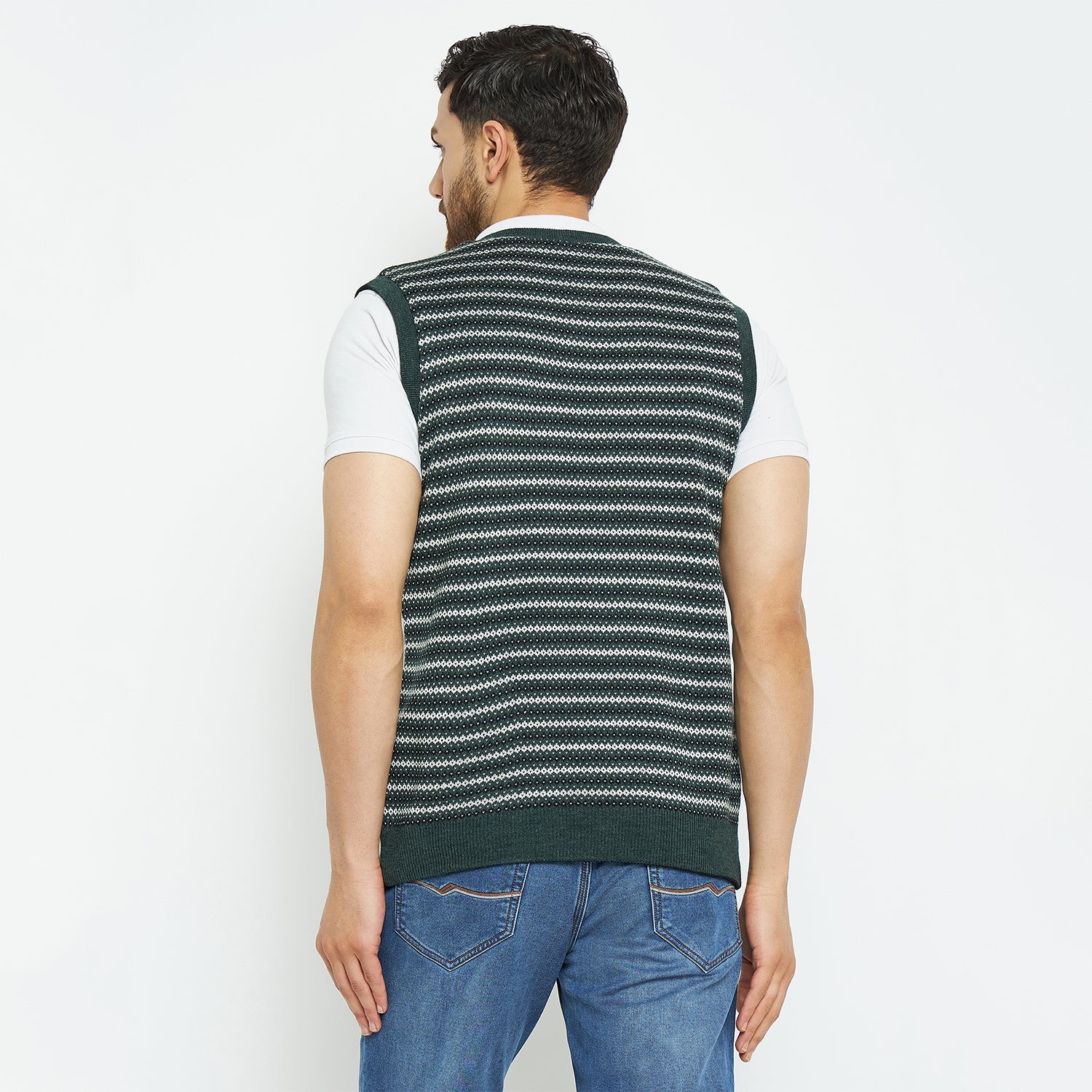 Duke Urban Men Sleeveless Regular Fit Reversible Sweater (SDS2173)