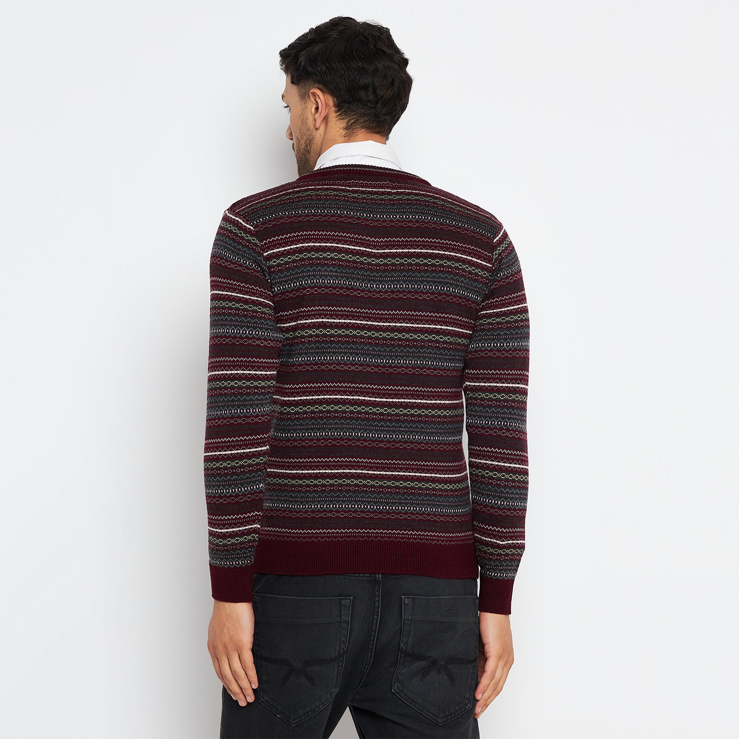 Duke Urban Men Full Sleeve V Neck Sweater (SDS2051)