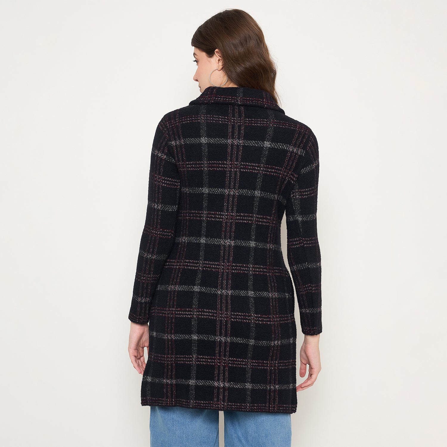 Duke Urban Women Full Sleeve Long Coat Style Sweater (SDS1297)