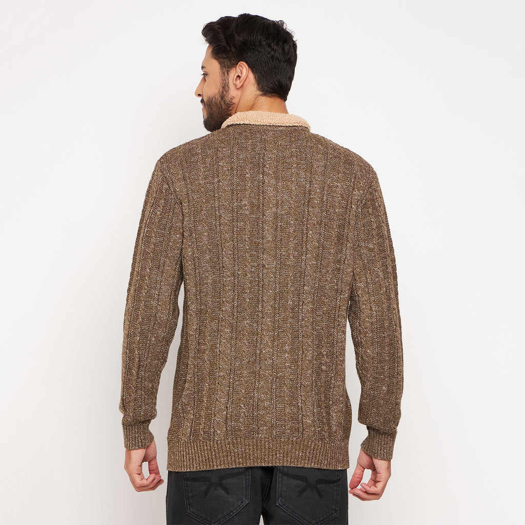 Duke Stardust Men Full Sleeve Button Placket Sweater (SDS2004)