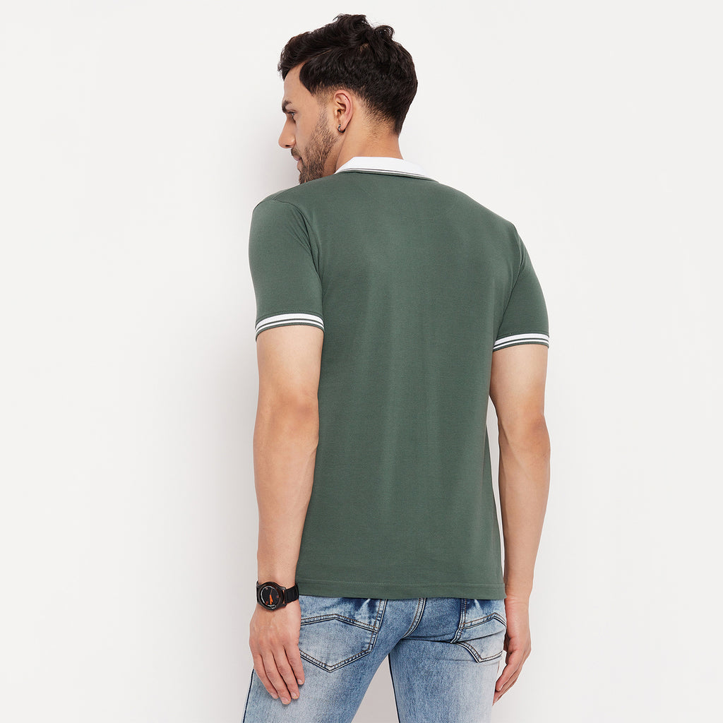 Duke Stardust Men Half Sleeve Polo Neck Cotton T-shirt (LF5793)