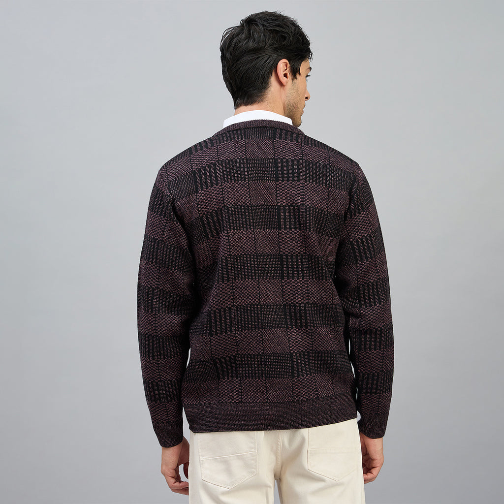 Duke Men Full Sleeve V Neck Regular Sweater (SDS2308)