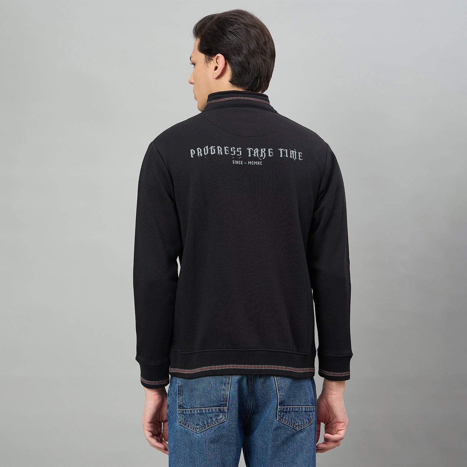 Duke Urban Men Full Sleeve Zipper Sweatshirt (LF6303N)