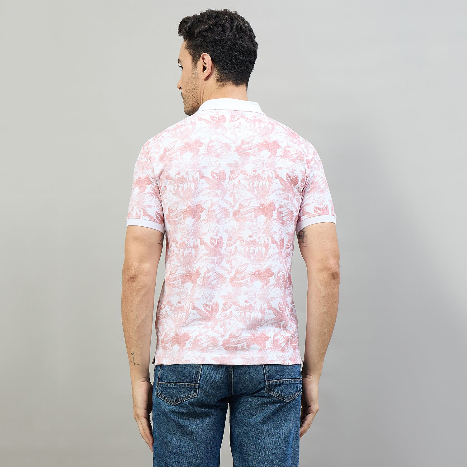 Duke Urban Men Half Sleeve Cotton Smart Fit Casual T-shirt (LF7980)