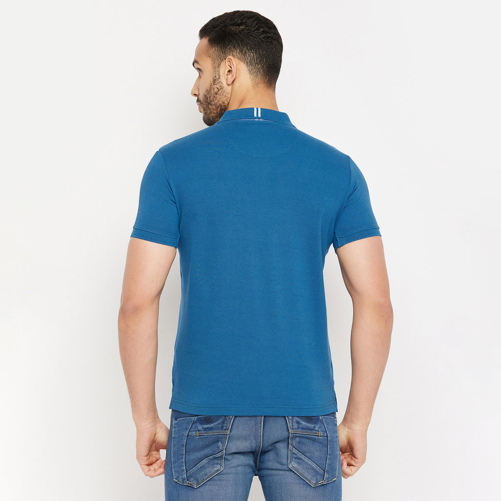 Duke Stardust Men Half Sleeve Polo Neck Cotton T-shirt (4007)