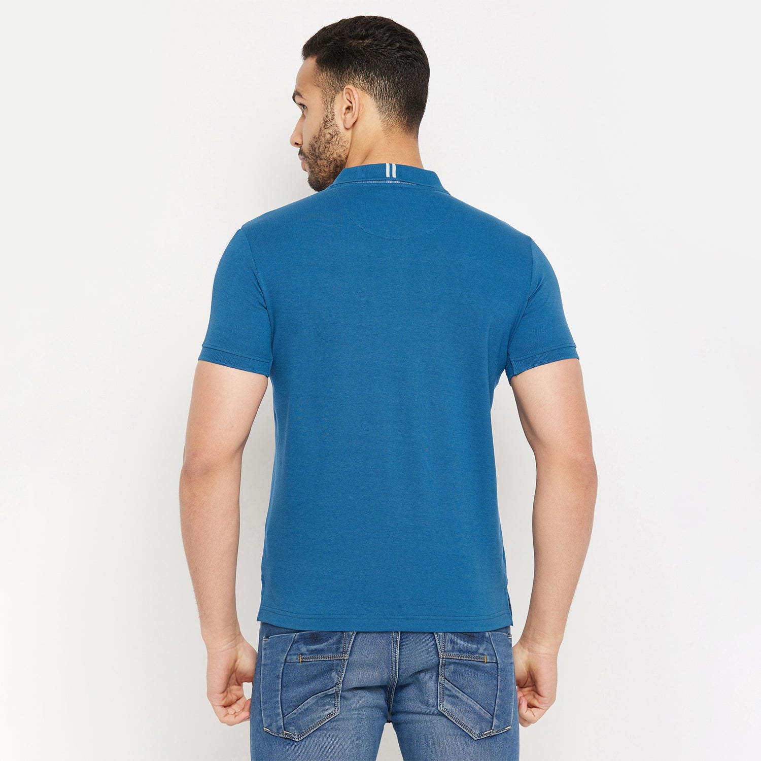 Duke Stardust Men Half Sleeve Polo Neck Cotton T-shirt (4007)
