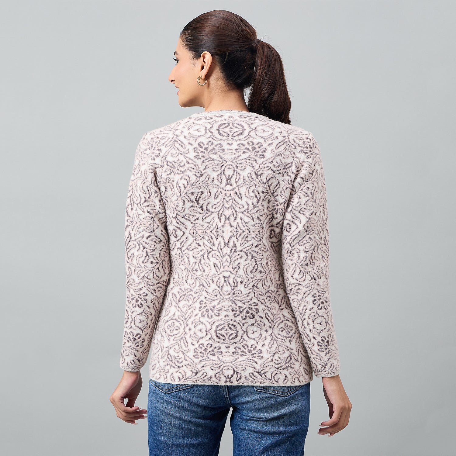 Duke Urban Women Full Sleeve Front Open Regular Cardigan (SDS1284)