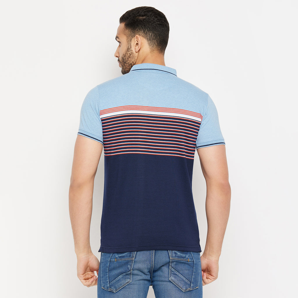 Duke Stardust Men Half Sleeve Polo Neck Cotton T-shirt (LF5726)