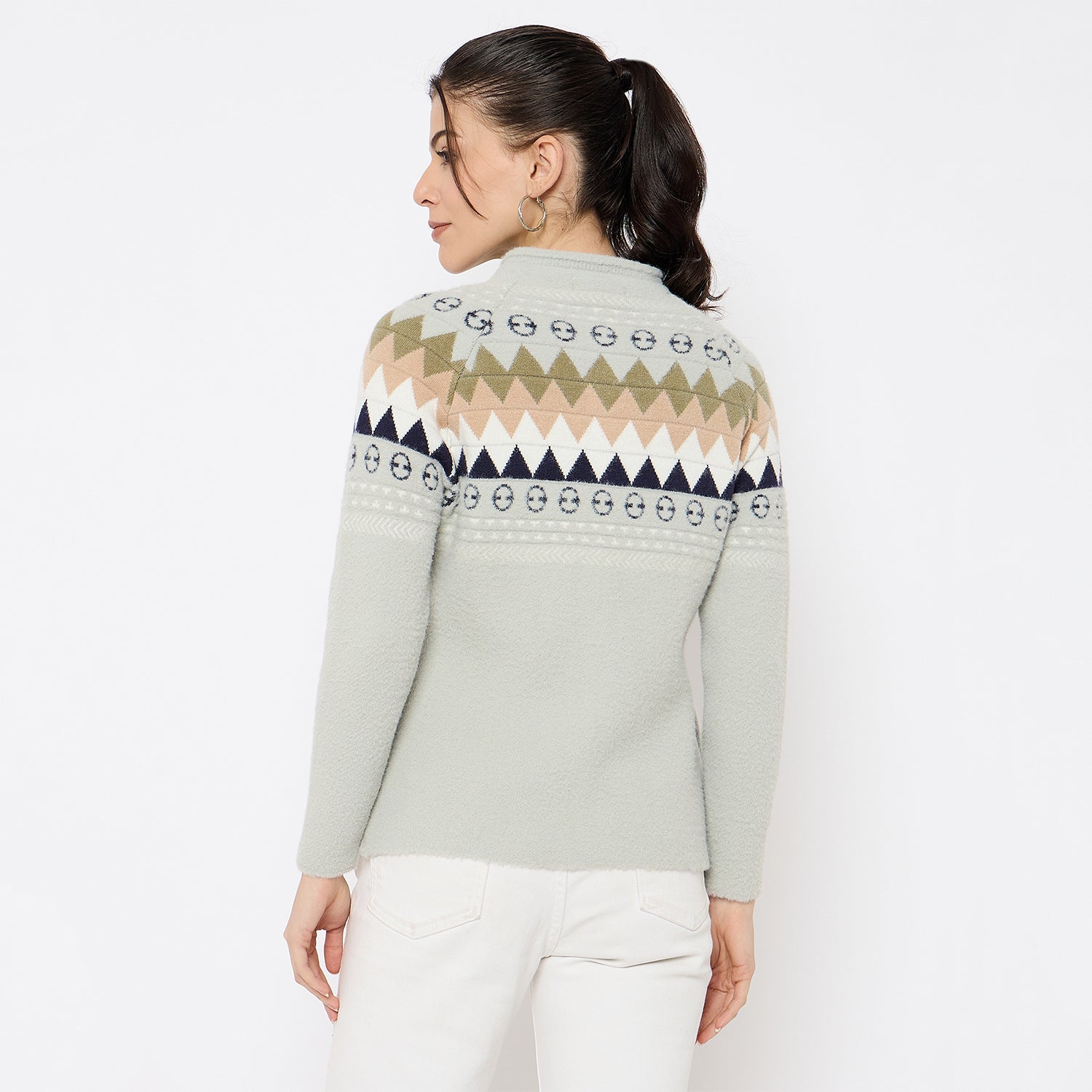 Duke Urban Women Full Sleeve Front Open Sweater (SDS1355)
