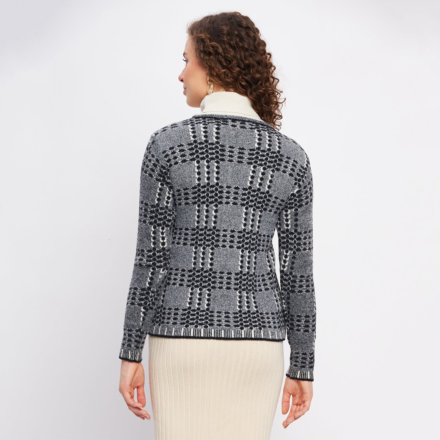 Duke Urban Women Full Sleeve Self Design Cardigan (SDS1047)