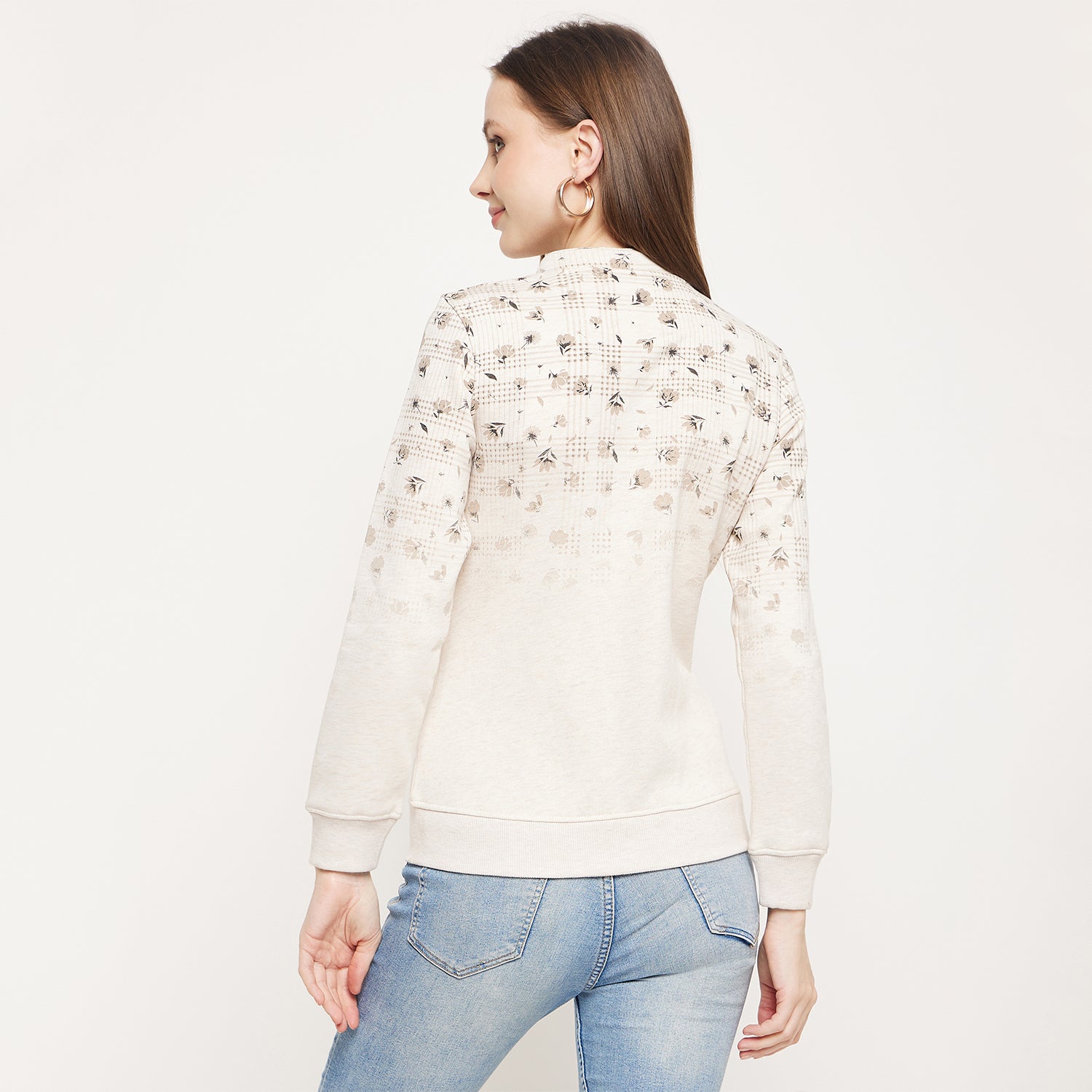 Duke Urban Women Round Neck Zipper Sweatshirt (LFX830)