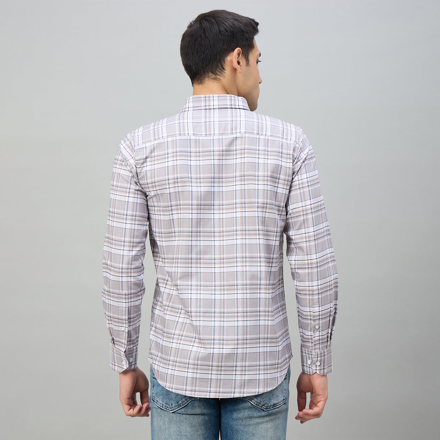 Duke Men Slim Fit Full Sleeve Oxford Cotton Shirt (SDO5CKCY)