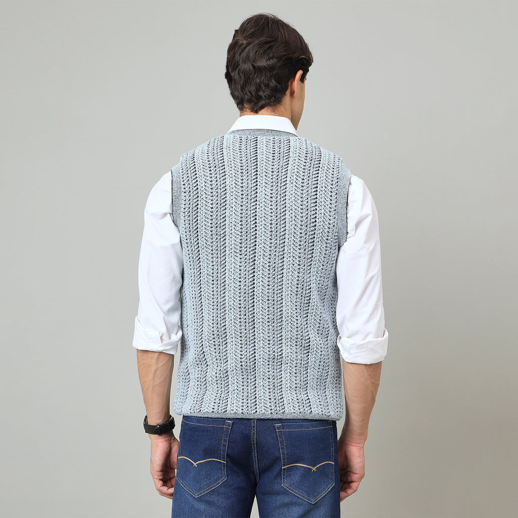 Duke Urban Men V Neck Sleeveless Reversible Sweater (SDS2293)
