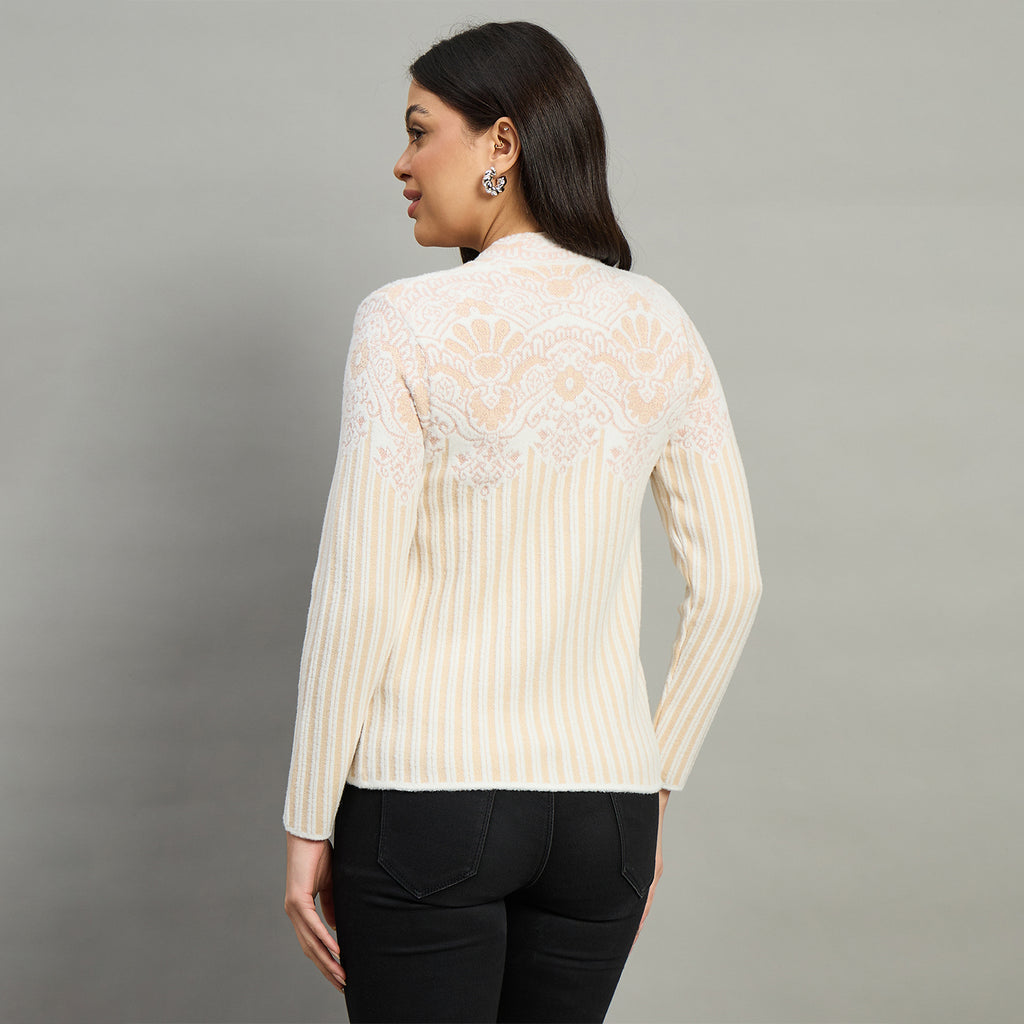 Duke Urban Women Full Sleeve Front Open Slim Fit Sweater (SDS1450)