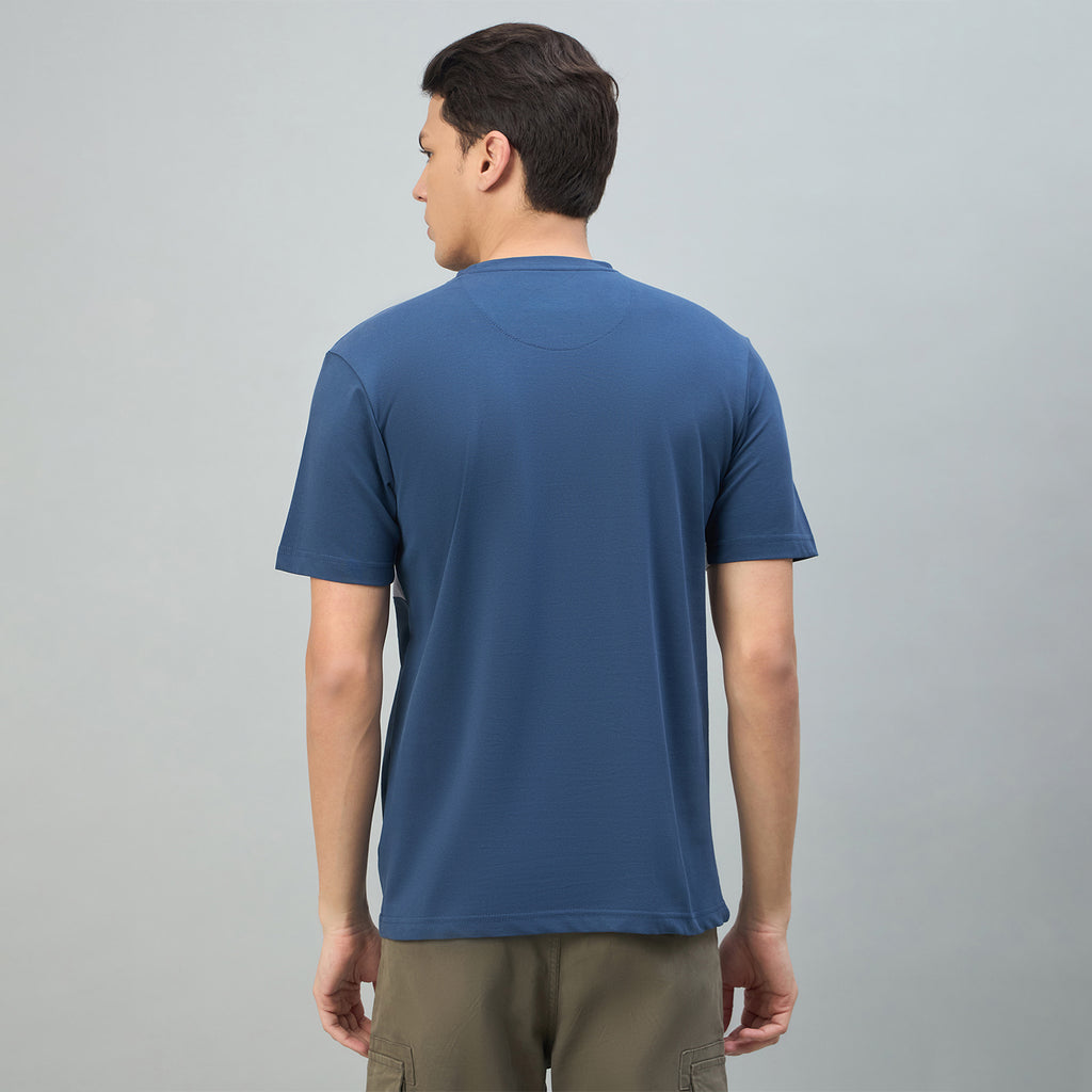 Duke Urban Men Colorblocked Half Sleeve Round Neck Tshirt (LF7613)