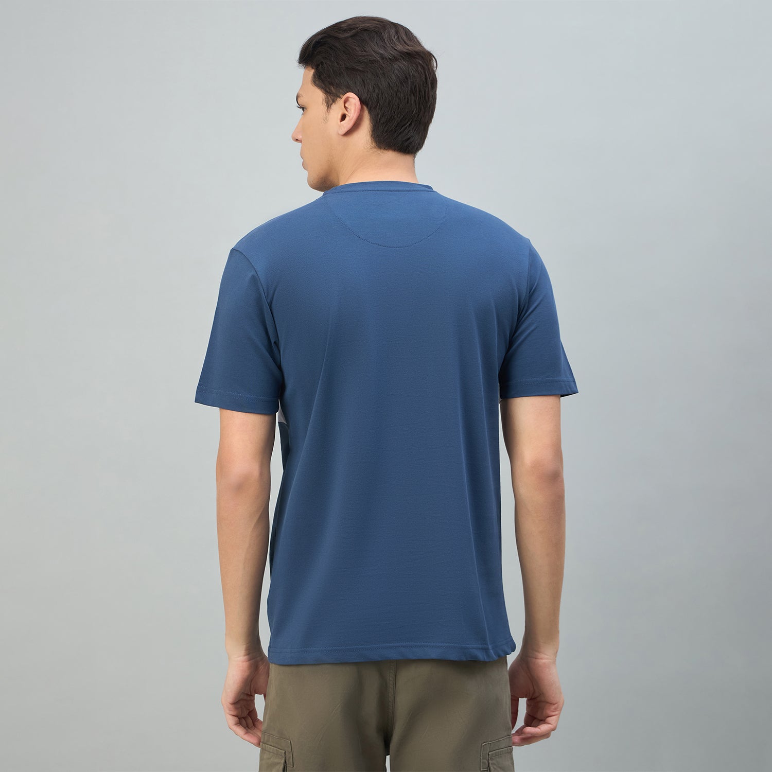 Duke Urban Men Colorblocked Half Sleeve Round Neck Tshirt (LF7613)