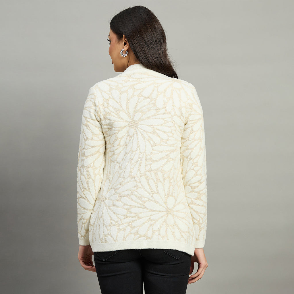 Duke Urban Women Full Sleeve Front Open Regular Cardigan (SDS1366)
